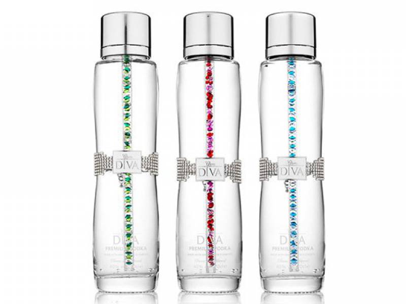 3 bottles of diva vodka