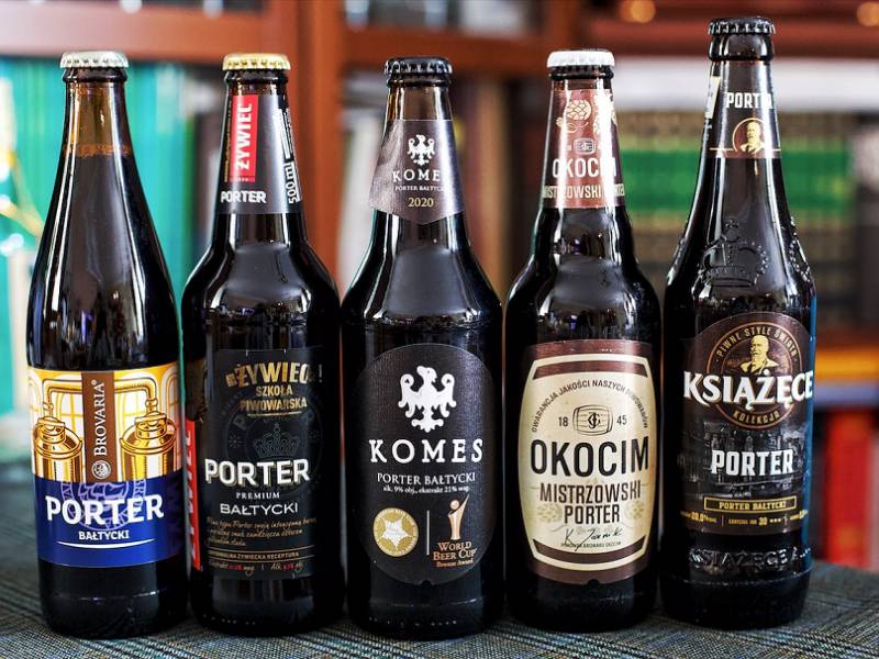 porter beer bottles