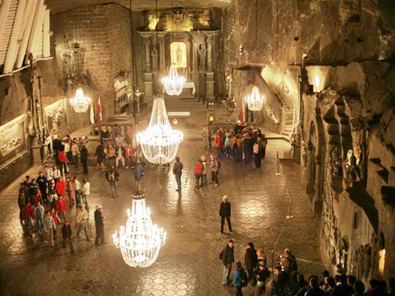 wieliczka salt mine view