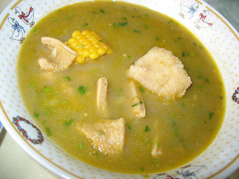 sancocho soup on a plate