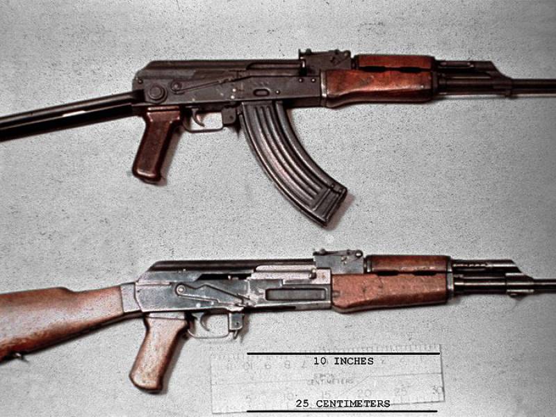 image showing 2 Kalashnikov rifles